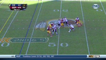 Redskins defense, sack, 7-yd loss