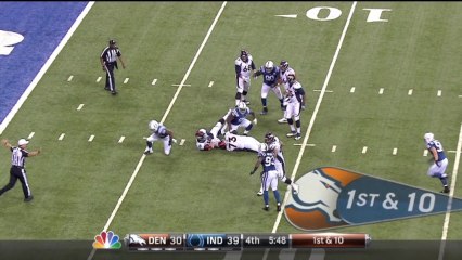 Colts defense, sack, 7-yd loss