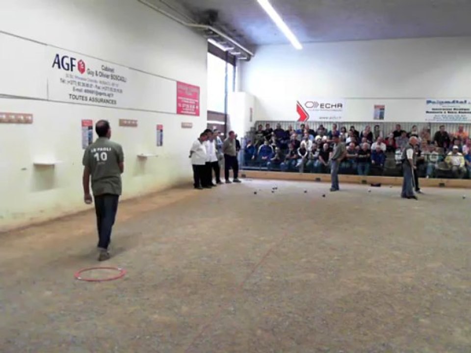 International Pétanque de MONACO 2013, Challenge Antoine COSTA Quart de Finale Bruno LEBOURSICAUD-Damien HUREAU-Zvonko RADNIC  vs  Philippe SANTINI-Jean REBOUL-Dilaver ASIR