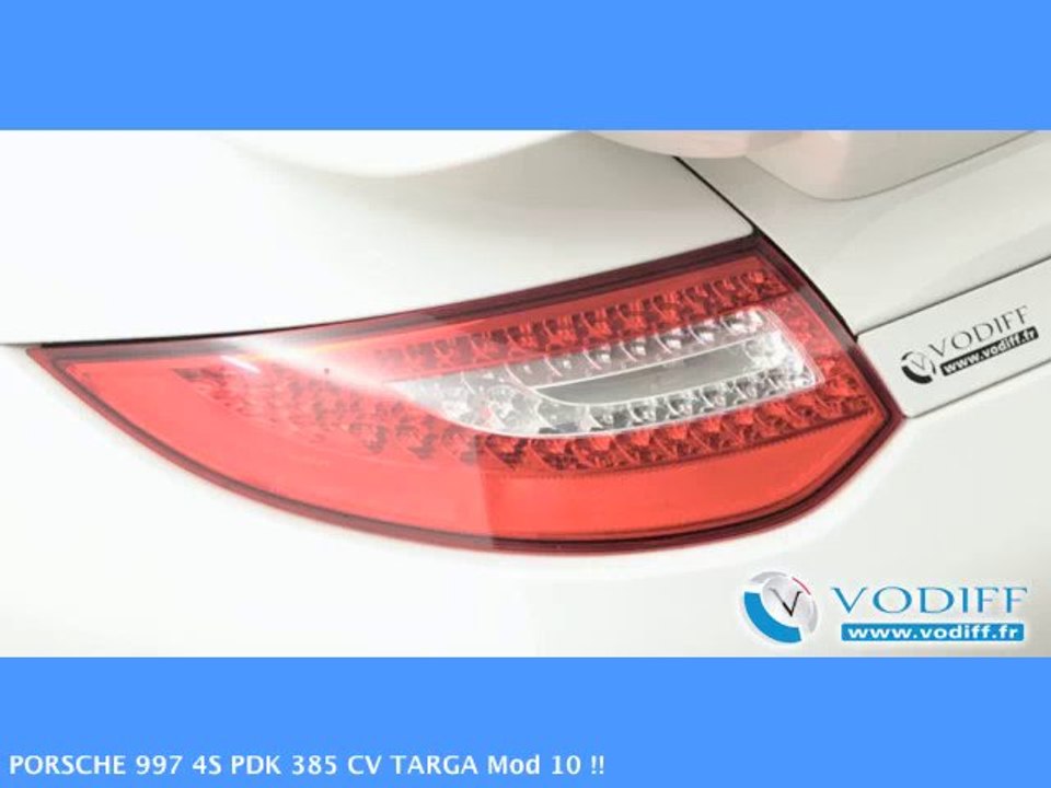 VODIFF : PORSCHE OCCASION ALSACE : PORSCHE 997 4S PDK 385 CV TARGA Mod 10 !!