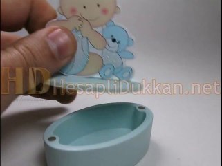 Sevimli erkek bebek şekeri kutusu Hesaplı Dükkan