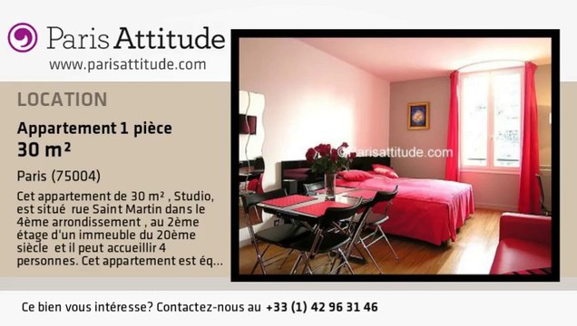 Appartement Studio à louer - Centre George Pompidou, Paris - Ref. 6390