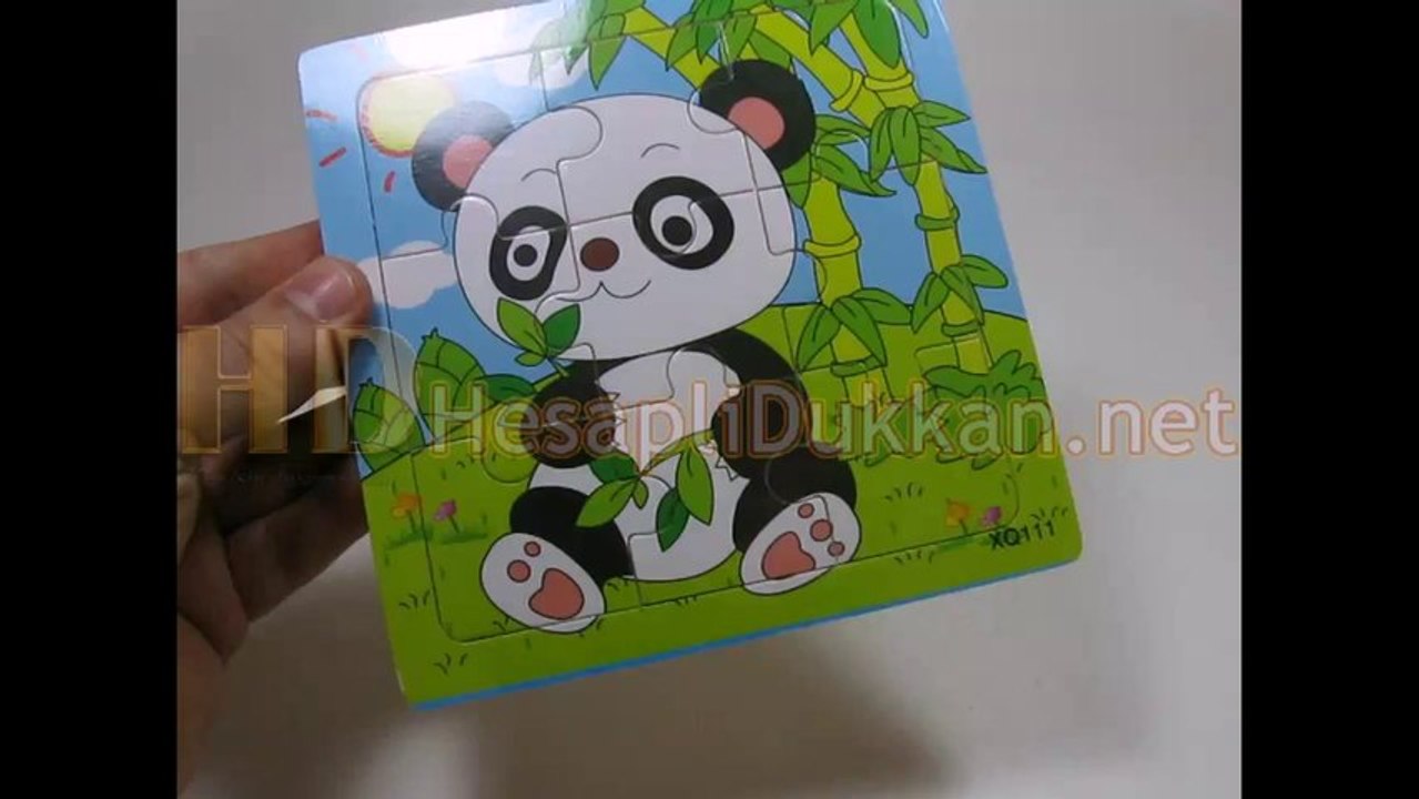 Pandalı yapboz panda yap boz ahşap zeka oyuncağı eğitici oyuncaklar Hesaplı Dükkan