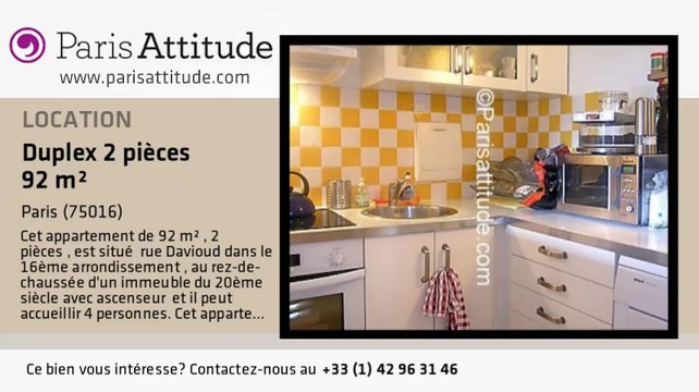 Duplex 1 Chambre à louer - Jasmin, Paris - Ref. 5912