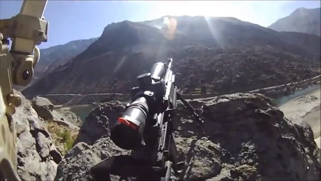 POV of a U.S snipers who engages enemy forces