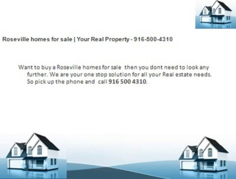 Roseville homes for sale | Your Real Property - 916-500-4310