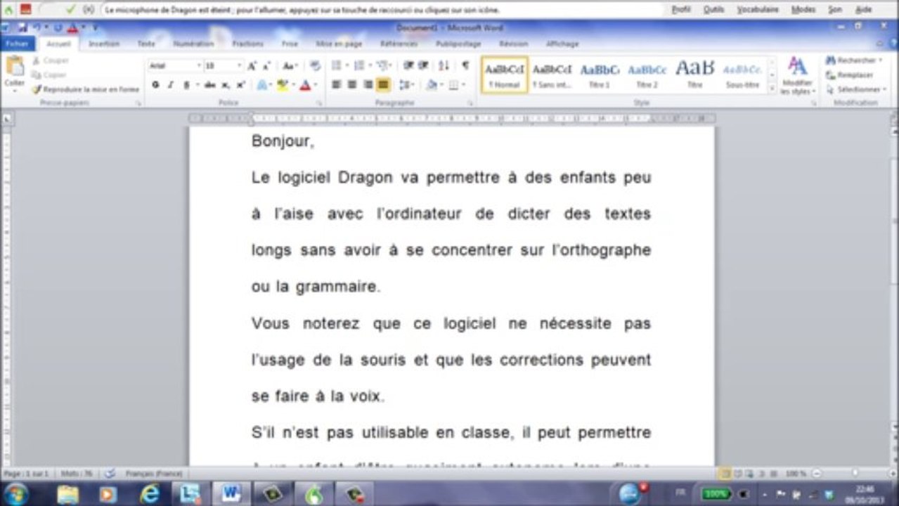 Dragon Naturally Speaking en 5 minutes