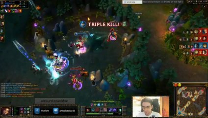 LOL FUN - Taric support quadrakill featuring ocelote - league-of-legends