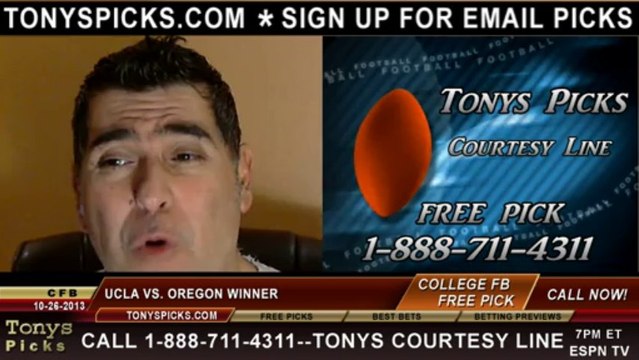 Oregon Ducks vs. UCLA Bruins Pick Prediction NCAA College Football Odds Preview 10-26-2013