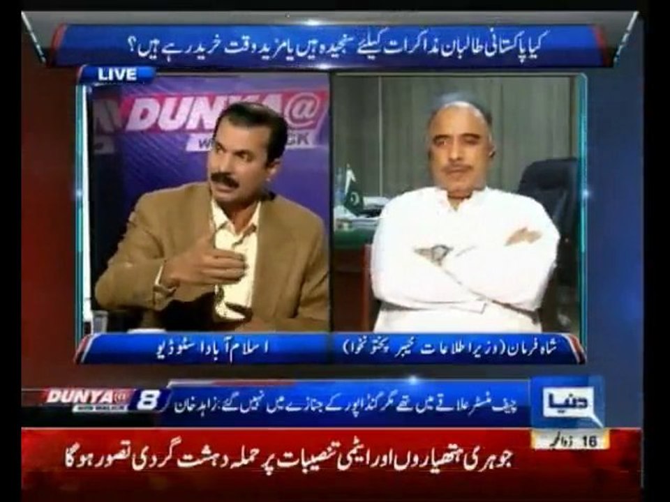 Dunya @ 8 With Malick - 21st October 2013