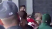 Jets Fan Punches Woman in the Face After Game