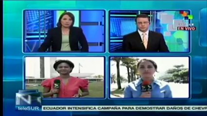 Trabajadores petroleros protestan contra subasta petrolera en Brasil