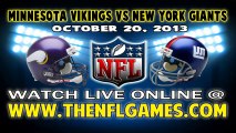 Watch Minnesota Vikings vs New York Giants Live Streaming Game Online