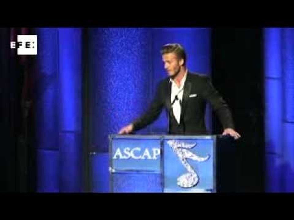 Marc Anthony receives top ASCAP honor from friend Beckham