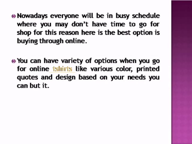 How to buy t-shirts online India