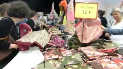 Crac'h. Marée humaine au déstockage de Papa pique et maman coud