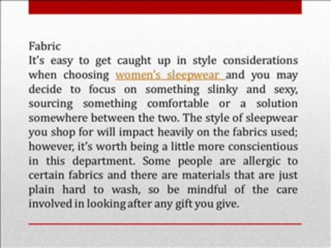 Womens Sleepwear | A Simple Guide on Choosing the Right Sleepwear