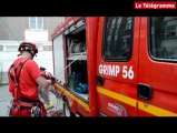 Lorient. Le Grimp en exercice dans l'hôpital abandonné