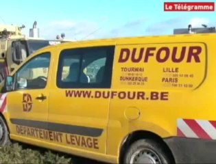 Cast (29). Le parc éolien en chantier