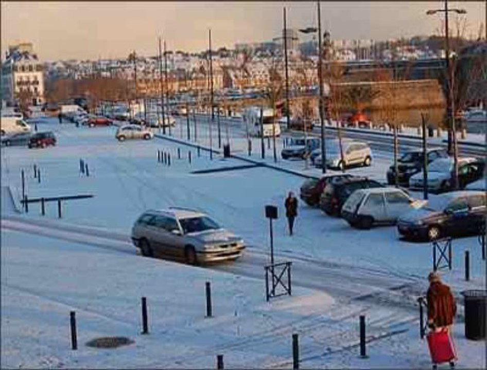 Paysages enneigés en Bretagne