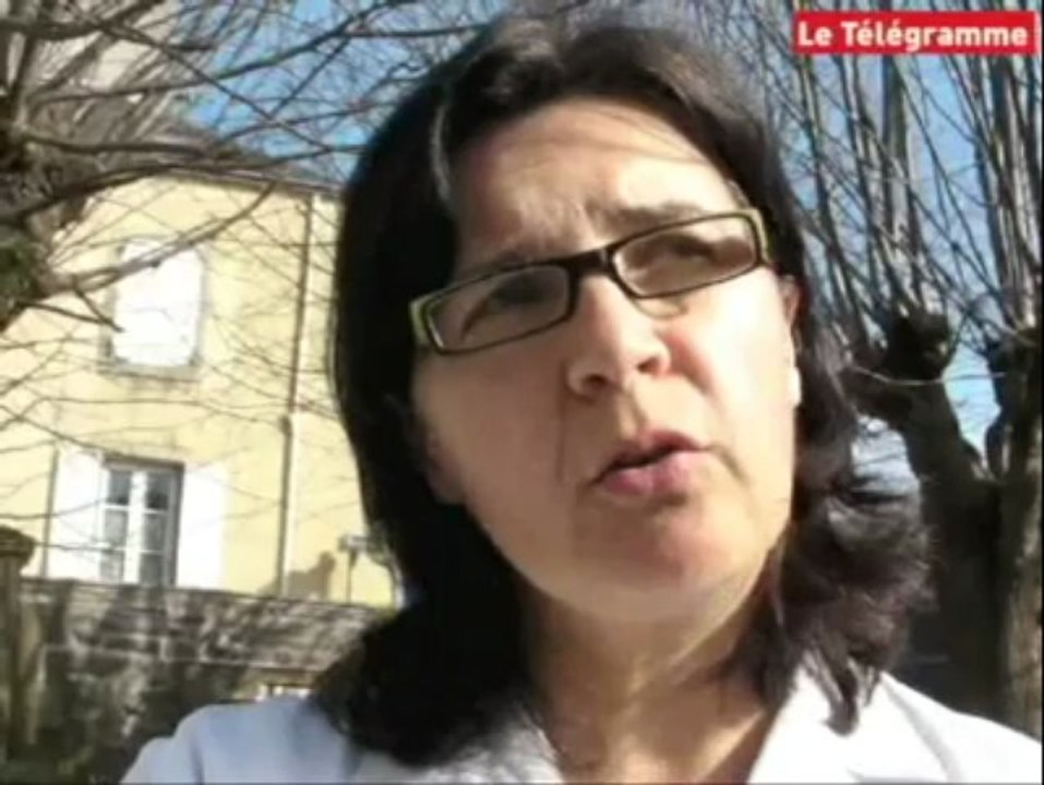 Quimper (29). Manif des kinés du Finistère