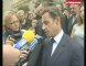 22 août 2007. Nicolas Sarkozy à Plouescat