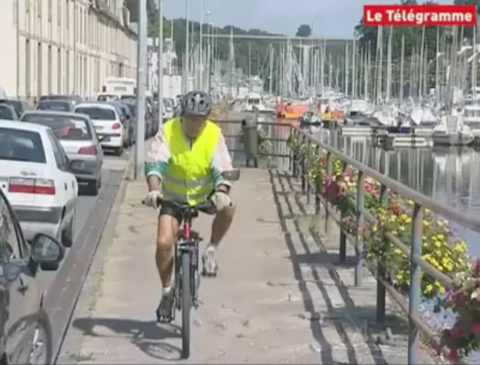 Crise du lait. Des dégâts sur le pont de Morlaix