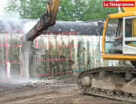Lorient. La démolition des blockhaus a démarré