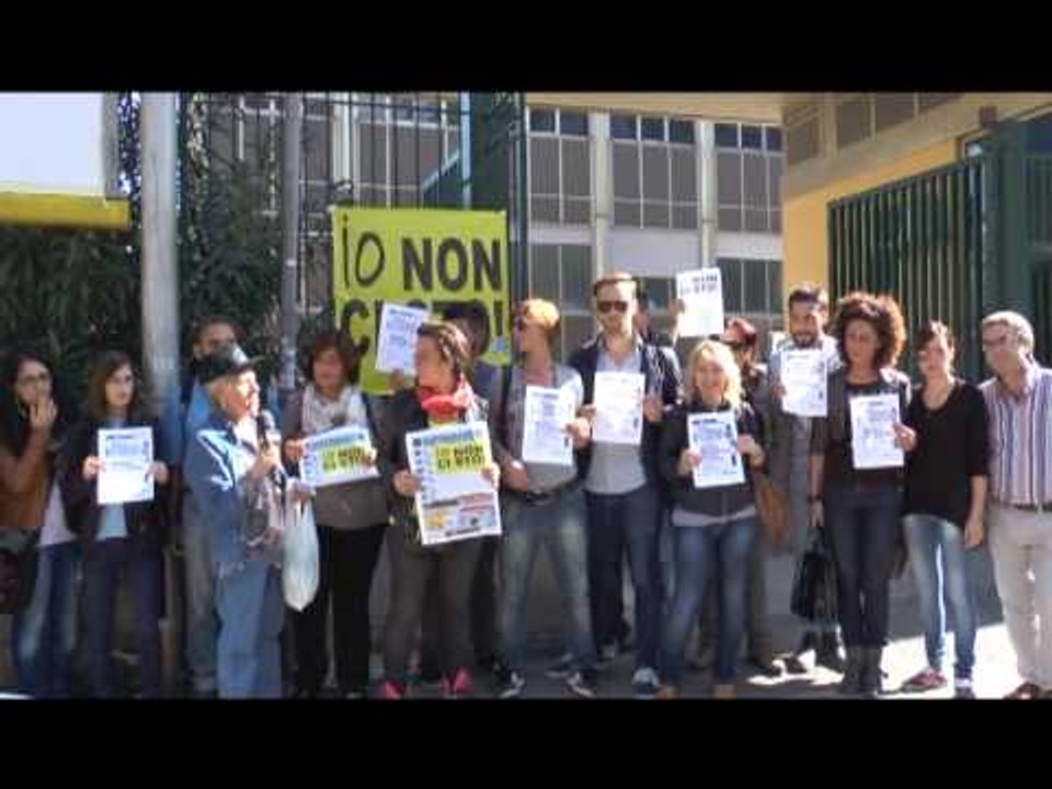 Campania - Terra dei Fuochi, presidio davanti al Santobono (21.10.13)