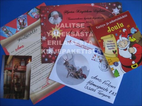 Joulupukin kirje 2013 - Kirje Joulupukilta 2013 - Joulupukki 2013 - joulu 2013 - Korvatunturi
