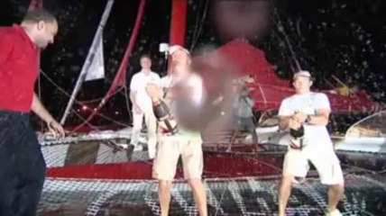 Transat Jacques Vabre - Arrivée d'Escoffier et Le Roux