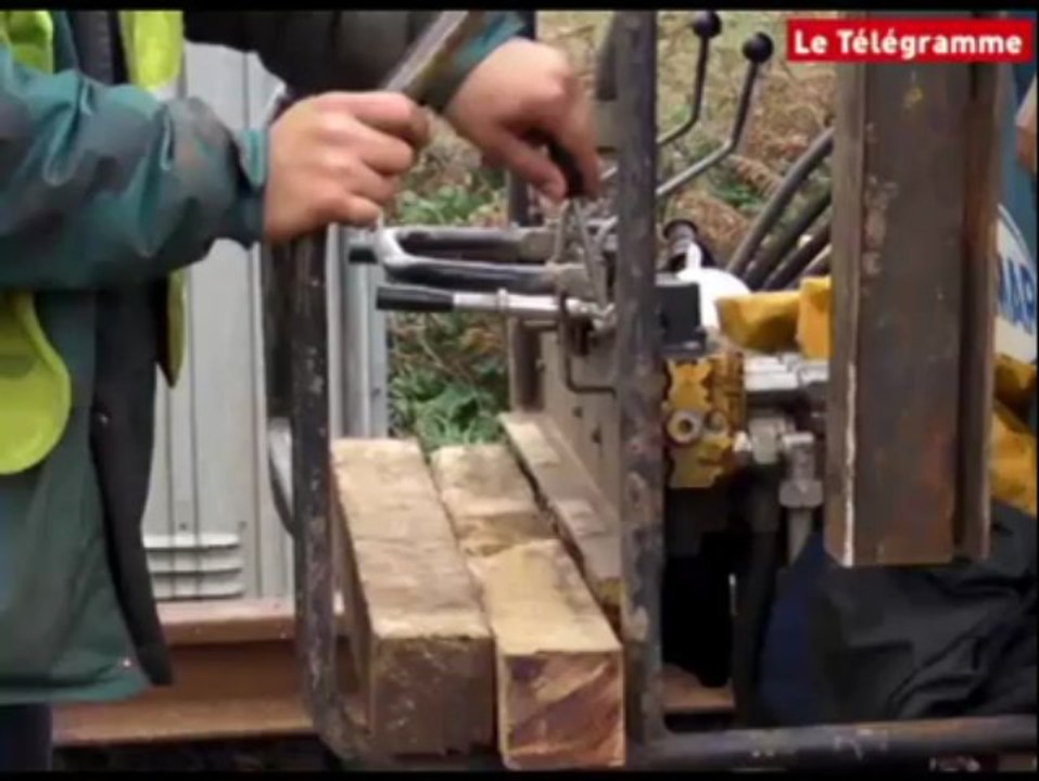 Ligne ferroviaire Rennes-Brest. Les images d'un chantier titanesque !