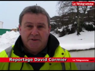 Carhaix (29). Branle-bas de combat pour déblayer la neige