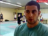 Vannes (56). Entraînement de boxe thaï à l'AS Cobra