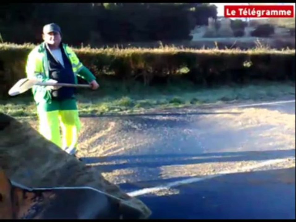 Verglas - Des accidents de la route dans le Pays Bigouden