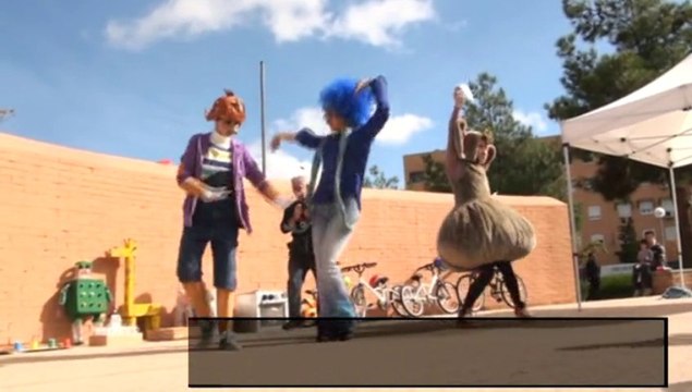 Cientos de niños y mayores participaron en las actividades de 'Leganés Norte Recicla'