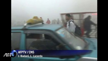 Nuvem de poluição cobre cidade chinesa