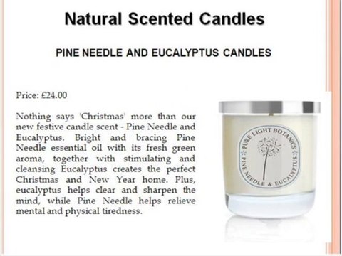 Natural Scented Candles with Purelight
