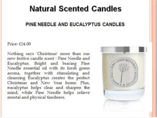 Natural Scented Candles with Purelight