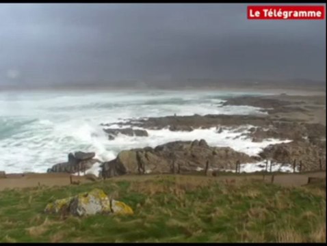Coup de vent. ça souffle fort dans le Sud-Finistère