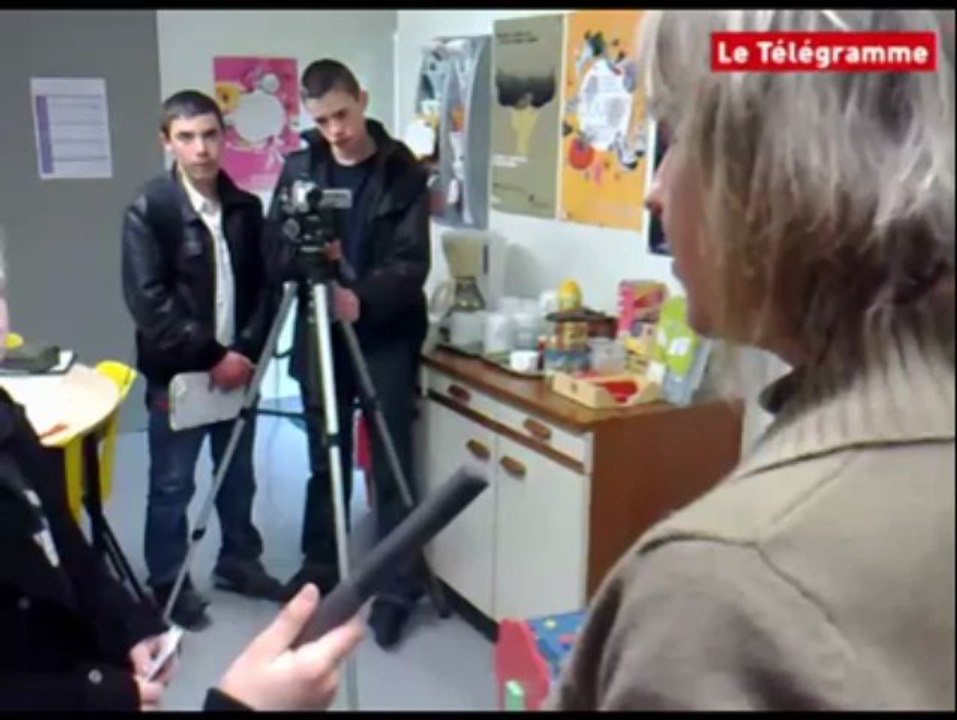 Quimperlé (29). Des collégiens en reportage à l'épicerie sociale