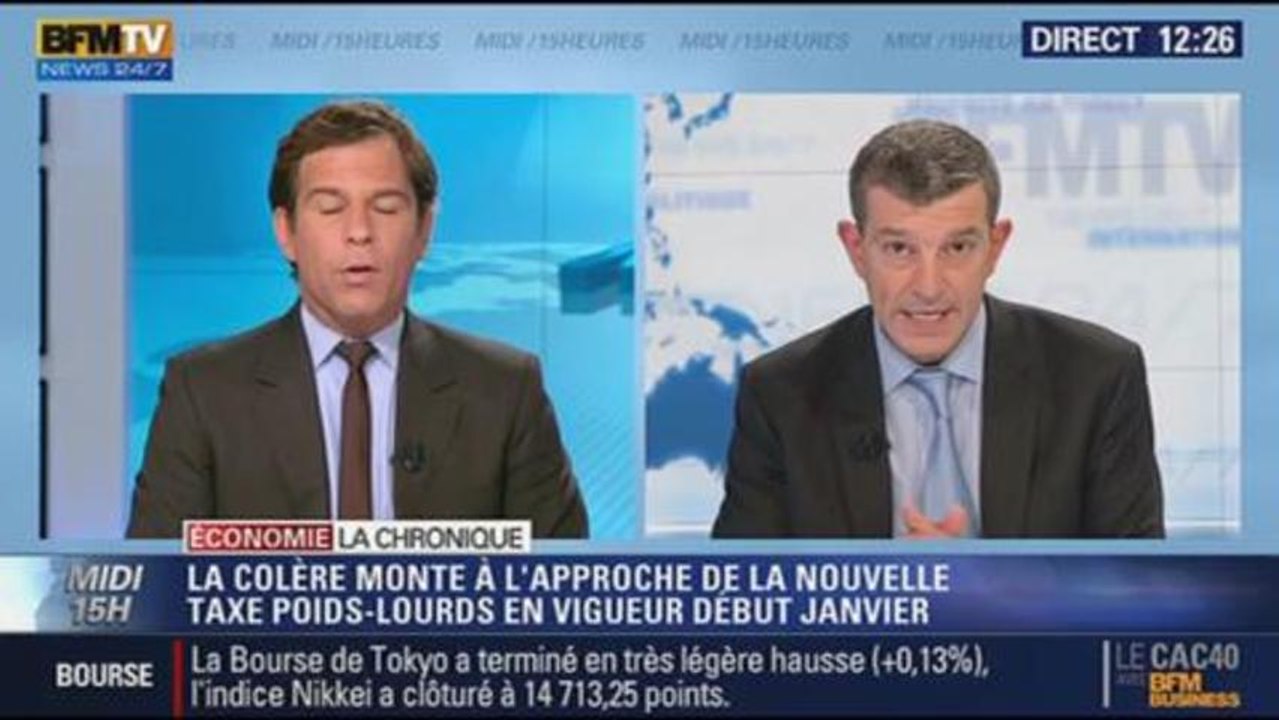 la Chronique éco de Nicolas Doze: la colère contre l'écotaxe - 22/10