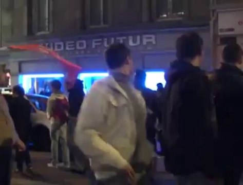 Montée du stade Brestois, la ville en fête