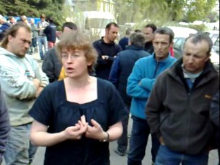 Manifestation d'ostréiculteurs à La Trinités-sur-Mer
