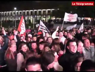 Brest (29). Les fans en folie en attendant les joueurs