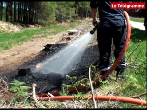Monts d'Arrée (29). D'impressionnants moyens contre l'incendie