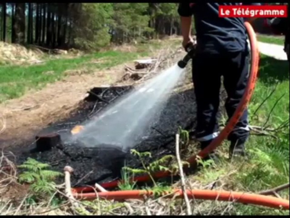 Monts d'Arrée (29). D'impressionnants moyens contre l'incendie