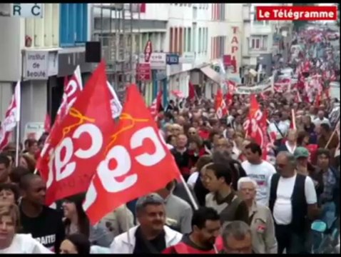 Lorient (56). 8.000 manifestants pour les retraites