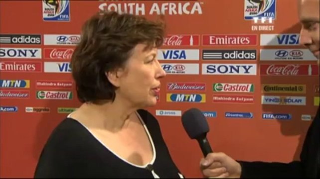 France - Afrique du Sud. La réaction de Roselyne Bachelot