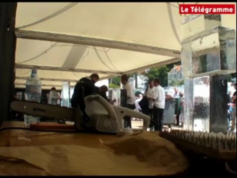 Pléneuf-Val-André (22). Le show sculpture sur glace